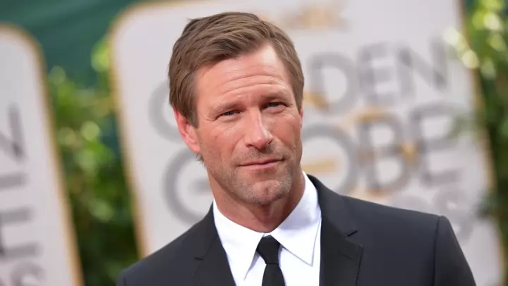 Aaron Eckhart arrives at the 71st annual Golden Globe Awards at the Beverly Hilton Hotel on Sunday, Jan. 12, 2014, in Beverly Hills, Calif. (Photo by John Shearer/Invision/AP)